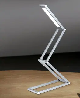 Stolní lampy kancelářské Orion Skládací stolní lampa LED Falto s baterií antracit