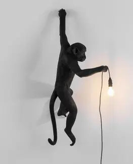 Venkovní dekorativní svítidla SELETTI LED deko venkovní světlo Monkey Lamp levé černá