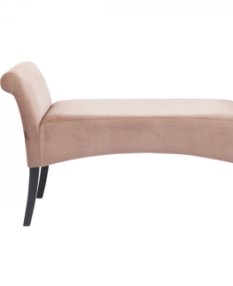Lavice do předsíně KARE Design Růžová čalouněná lavice Motley Velvet