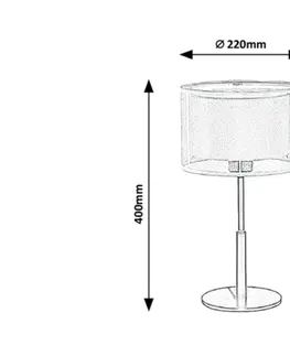 Lampy na noční stolek Rabalux stolní lampa Aneta E27 1x MAX 40W černá 5095