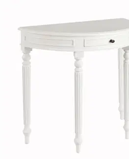 Psací stoly, boční stolky a konzoly Boční stolek Anabell bílý