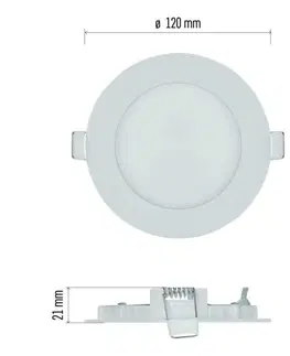 Bodovky do podhledu na 230V EMOS LED podhledové svítidlo NEXXO bílé, 12 cm, 7 W, teplá bílá ZD1124
