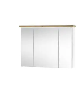 Koupelnový nábytek Skříňka se zrcadlem TOSKANA Tempo Kondela Bílá