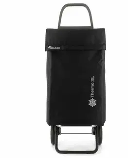 Nákupní tašky a košíky Rolser Termo XL MF RG, černá nákupní taška na kolečkách
