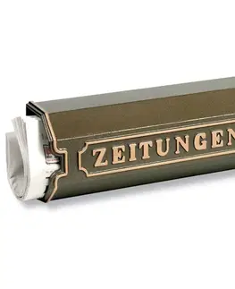 Schránky na noviny Burgwächter Hliníková litá krabice na noviny 1890, bronz