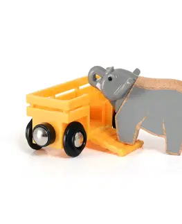 Hračky BRIO - Vagónek a slon