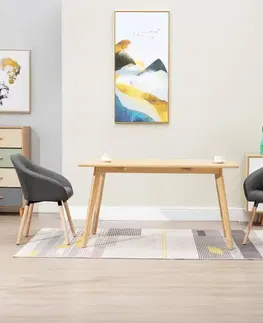 Židle Jídelní židle látka / dřevo Dekorhome Zelená