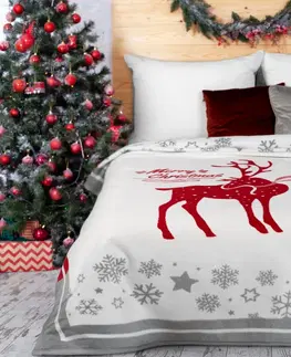 Deky Oboustranná vánoční deka s jelenem