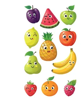 Doplňky pro děti 3D Samolepky Fruits, 8 x 14 cm