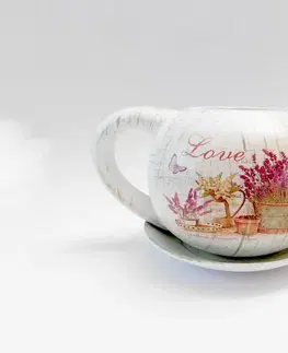 Květináče a truhlíky PROHOME - Květináč čajník Levandule