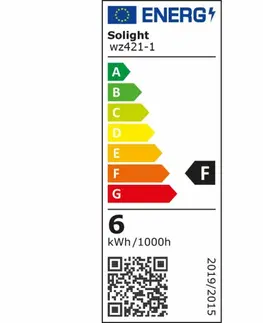 LED žárovky Solight LED žárovka, svíčka, 6W, E14, 6000K, 510lm WZ421-1