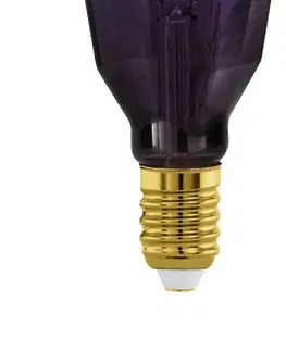 Stmívatelné LED žárovky EGLO LED žárovka E27 4W T100 1 800K filament purple dim