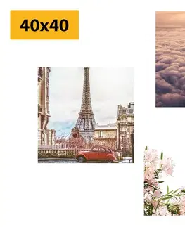 Sestavy obrazů Set obrazů Eiffelova věž v Paříži