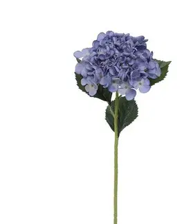 Květiny Umělá hortenzie, v. 52 cm, modrá