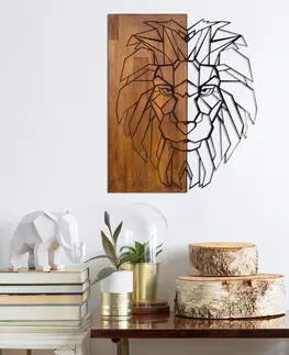 Nástěnné dekorace Nástěnná dekorace dřevo LEV 47,5 x 58 cm