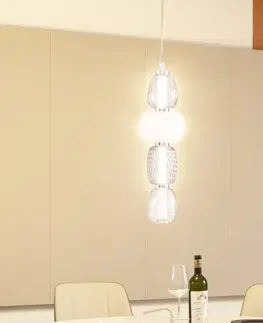 Závěsná světla Lucande Lucande Fedra LED závěsné světlo stínidla ze skla