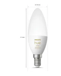LED žárovky Philips HUE WA LED žárovka E14 B39 4W 470lm 2200-6500K IP20