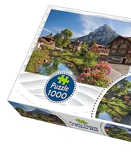 Hračky puzzle TREFL - Puzzle Alpy v létě 1000 dílků
