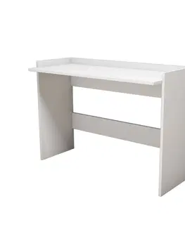Psací stoly Kalune Design Psací stůl NALO bílý