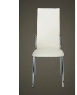 Židle Jídelní židle 2 ks umělá kůže Dekorhome Červená