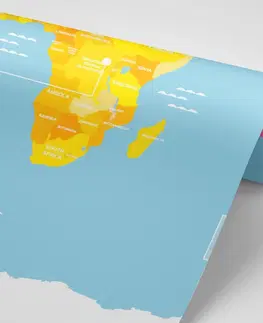 Tapety mapy Tapeta výjimečná mapa světa