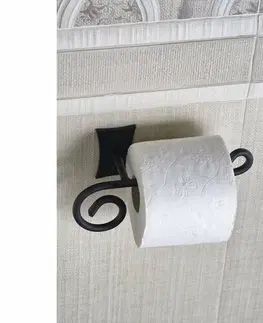 WC štětky METAFORM CC017 Rebecca držák toaletního papíru bez krytu, černá  