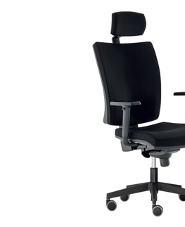Kancelářské židle Kancelářská židle REMIZ s podhlavníkem, černá