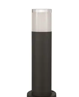Stojací svítidla NOVA LUCE venkovní sloupkové svítidlo NOTEN černý hliník čirý a bílý akryl LED 8W 3000K 220-240V IP65 120st. IP65 9905022