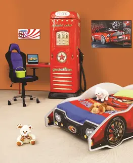 Postele Artplast Dětská postel AUTO MINI MAX | červená