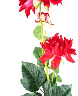 Květiny Umělá jiřina, v. 75 cm, tm. růžová