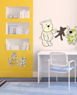 Nálepky pro děti Dekorační nálepky na stěnu medvídci