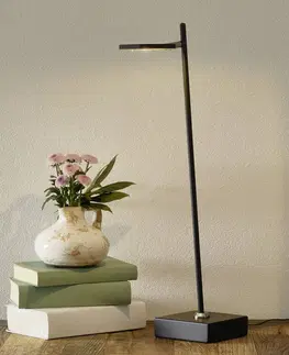 Stolní lampy kancelářské Freelight LED stojací lampa Block, stmívatelná, černá