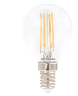 Stmívatelné LED žárovky Sylvania LED kapka E14 ToLEDo 4,5 W 827 čirá stmívatelná