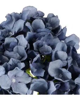 Květiny Pugét hortenzií modrá, 5 květů, 20 x 43 cm