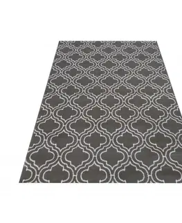Skandinávské koberce Skandinávský koberec v šedé barvě s bílým vzorem Šířka: 200 cm | Délka: 290 cm