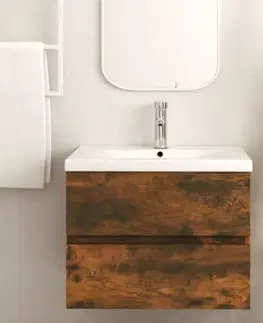 Koupelnové skříňky Skříňka pod umyvadlo 60 cm Dekorhome Beton