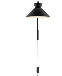 Nástěnné lampy ve skandinávském stylu NORDLUX Dial nástěnné svítidlo černá 2213371003