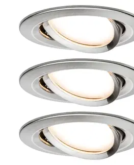 Podhledové světlo Paulmann Paulmann Nova LED spot 3ks naklápěcí, železo