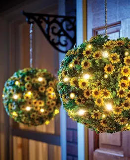 Svíčky a světelné dekorace LED květinová koule s osvětlením