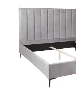 Designové postele LuxD Designová postel Gallia 160 x 200 cm stříbrno-šedá