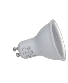LED žárovky PRIOS Prios Smart LED, sada 3 kusů, GU10, plast, 7W, opál, 827, Tuya