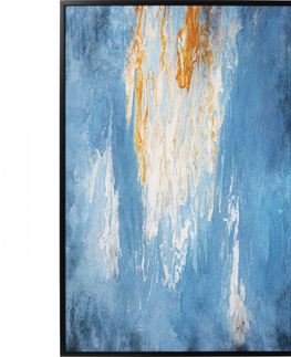 Skleněné obrazy KARE Design Zarámovaný obraz Artistas - modrý, 120x180cm