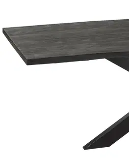 Jídelní stoly Černý obdélníkový jídelní stůl s deskou z mangového dřeva Gerard Mango - 200*90*76 cm J-Line by Jolipa 23913