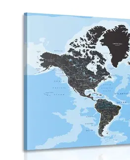 Obrazy mapy Obraz moderní mapa světa