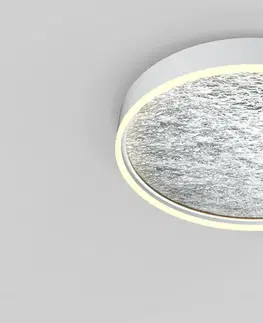 Designová stropní svítidla WOFI Stropní svítidlo Bordeaux 1x 60W LED 7100lm 3000K bílá + stříbrná 9002-103L