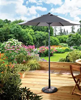 Dekorace na balkon a zahradu Sklopný slunečník s klikou
