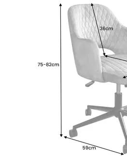 Kancelářská křesla LuxD Designová kancelářská židle Laney hořčicový samet