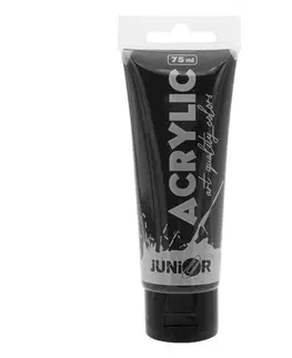 Hračky JUNIOR - Akrylová barva 75 ml - černá/black
