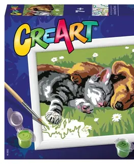 Hračky RAVENSBURGER - CreArt Spící pes a kočka