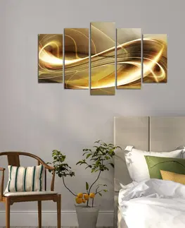 Obrazy Wallity Vícedílný obraz GOLDEN FEVER 62 110 x 60 cm